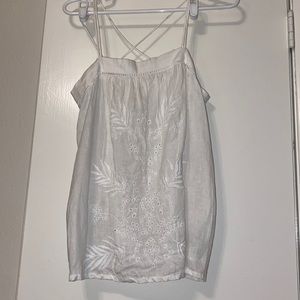 Gap Linen eyelet detailed tank